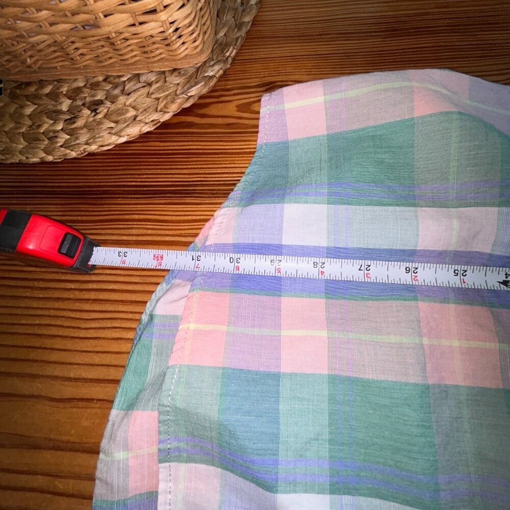 Clearwater Camp Shirt Cotton Blue Pink Green Mens Size XL 46" Chest - Picture 10 of 10